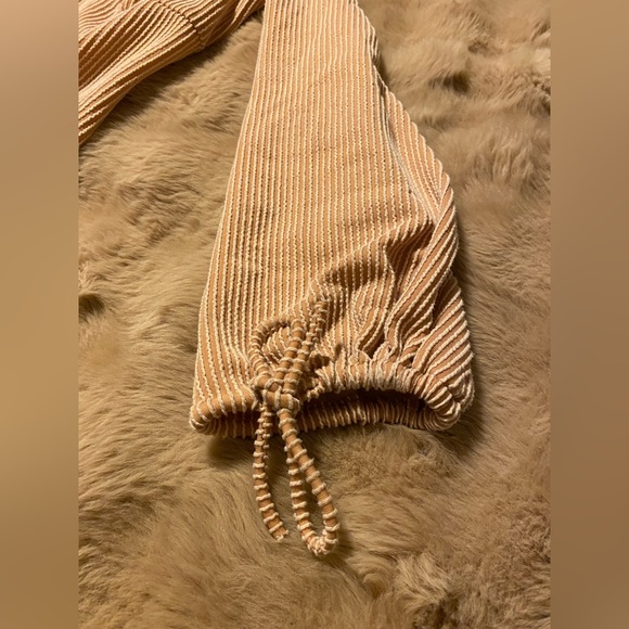 whiteroom + cactus - tan long sleeve mini dress large - Picture 5 of 8